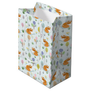 Mother Fox Baby Fox Sleeping In The Forest Medium Gift Bag