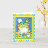 MOTHER FROG & BABY FROGETT FAMILY LOVE Funny Blank