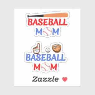 Mother Gift, Baseball Mum Stickers 