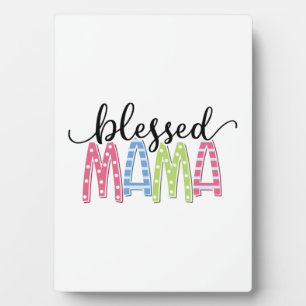 Mother Gift Blessed Mama Plaque