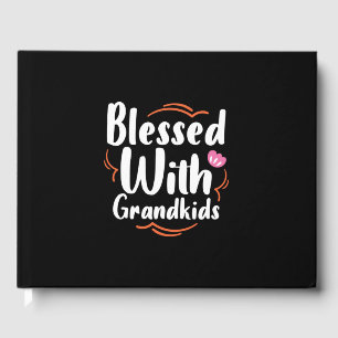 Mother Gift Blessed With Grandkids Guest Book