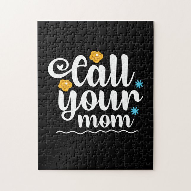 Mother Gift Call Your Mum Jigsaw Puzzle (Vertical)