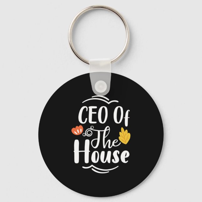 Mother Gift CEO Of The House Key Ring (Front)