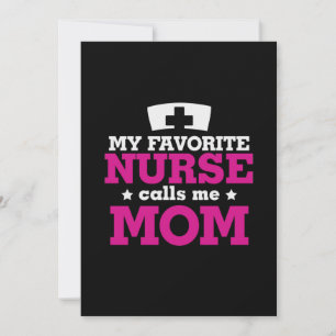 Mother Gift Favourite Nurse Calls Me Mum Holiday Card