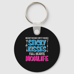 Mother Gift Full Hearts Mum Life Key Ring