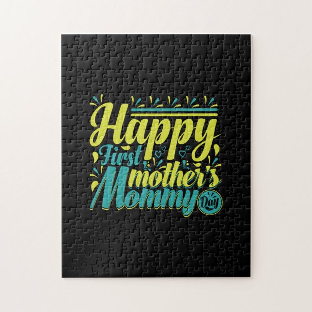 Mother Gift Happy First Mummy Day Jigsaw Puzzle (Vertical)
