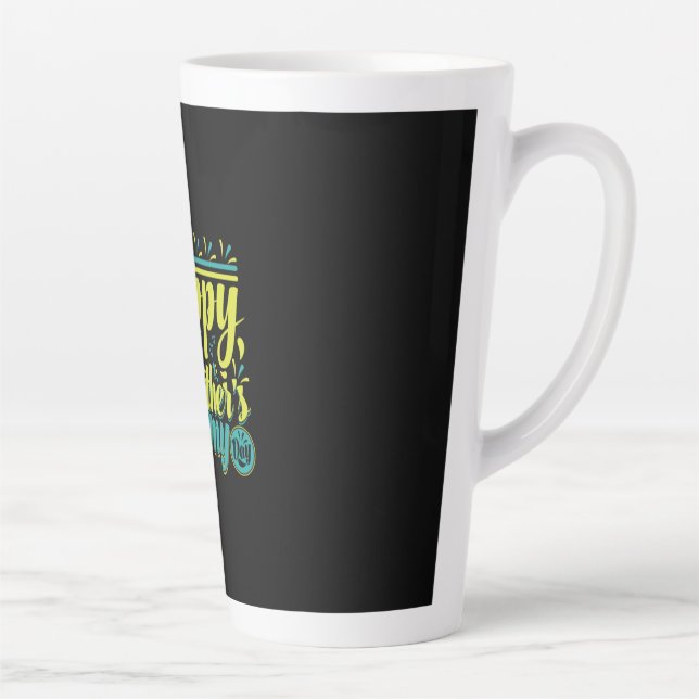 Mother Gift Happy First Mummy Day Latte Mug (Right)