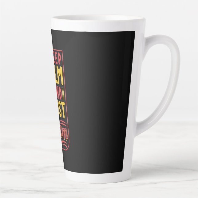 Mother Gift Keep Calm And Trust Mum Latte Mug (Right)