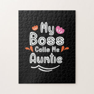Mother Gift My Boss Calls Me Auntie Jigsaw Puzzle