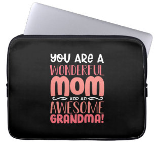 Mother Gift Proud Wonderful Mom Birthday Laptop Sleeve