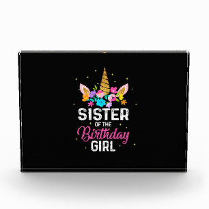 Mother Gift Sister Of The Birthday Girl Birthday Photo Block