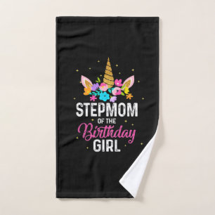 Mother Gift   Stepmom Of The Birthday Girl Hand Towel