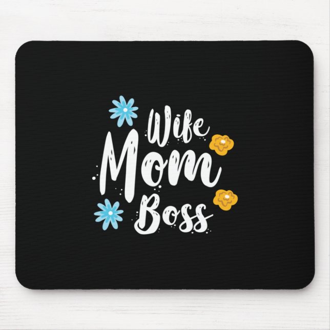 Mother Gift Wife Mum Boss Mouse Pad (Front)