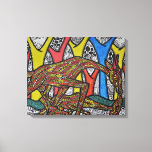 Mother Giraffe Canvas Print