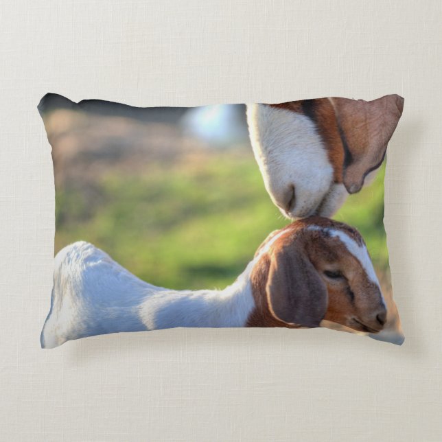 Mother Goat & Baby Decorative Cushion (Front)