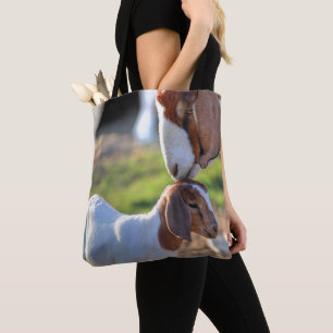 Mother Goat & Baby Tote Bag