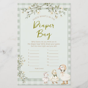 Mother Goose and Gosling What's in Diaper Bag Game