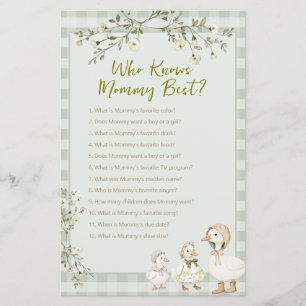 Mother Goose and Gosling Who Knows Mummy Best Game