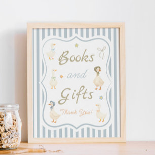 Mother Goose Baby Shower Books and Gifts  Poster