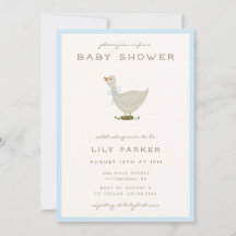 Mother Goose Blue Baby Shower