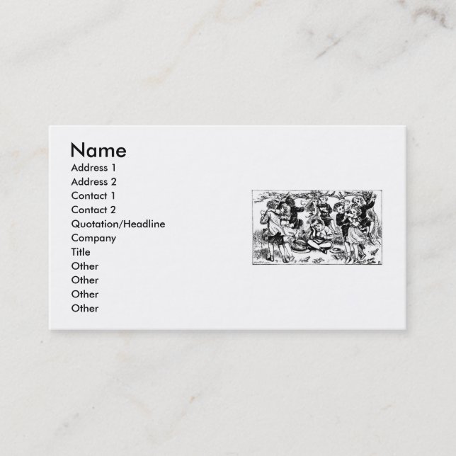 Mother Goose Business Card (Front)