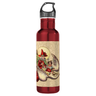 Mother Goose Child Antique Illustration 710 Ml Water Bottle
