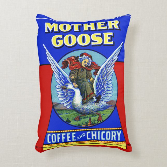 Mother Goose Coffee and Chicory Decorative Cushion (Front(Vertical))