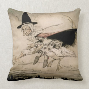 Mother Goose, frontispiece of 'Mother Goose The Ol Cushion