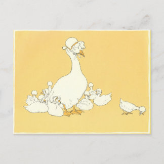 Mother Goose & Her Little Ones Postcard