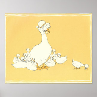 Mother Goose & Her Little Ones - Print