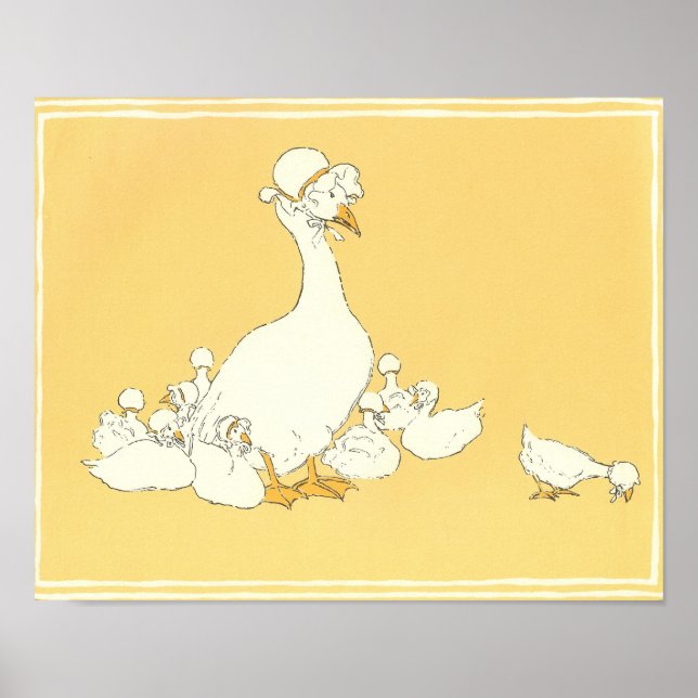 Mother Goose & Her Little Ones - Print (Front)