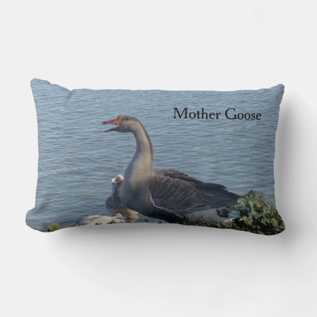 Mother Goose is on the job, Baby Pillow for Nurser (Front)