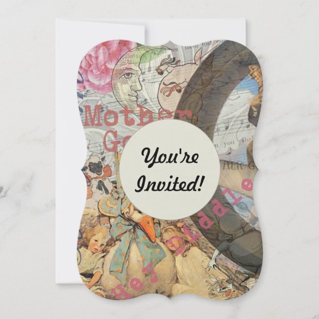 Mother Goose Nursery Rhyme Fairy Tale Invitation (Front)
