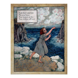 mother goose nursery rhymes 5 poster