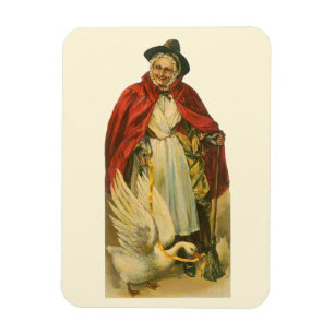 Mother Goose Vintage Victorian Story Book Magnet
