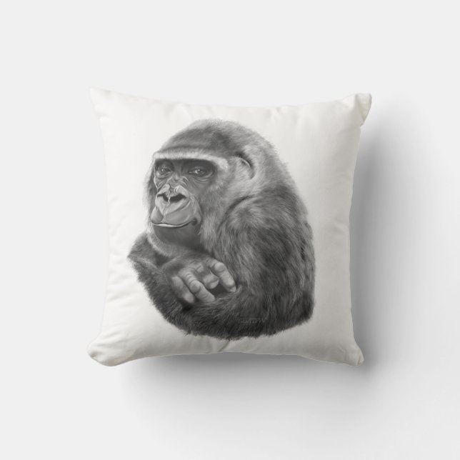 Mother gorilla cushion 母ゴリラのクッション (Front)