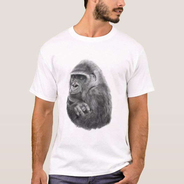 Mother gorilla T-shirt 母ゴリラのTシャツ (Front)