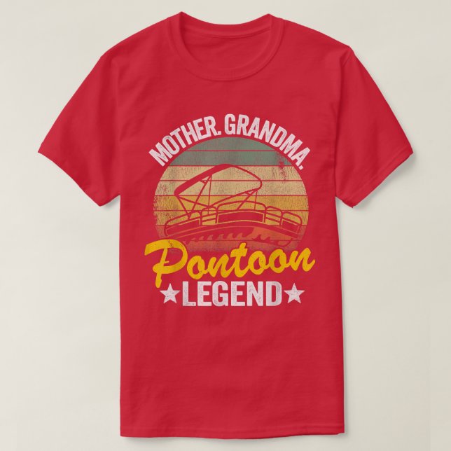 Mother Grandma Pontoon Legend Lake Life Women Pont T-Shirt (Design Front)