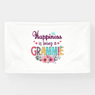 Mother Happiness Is Being A Grammie Ever Birthday Banner