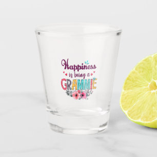 Mother Happiness Is Being A Grammie Ever Birthday Shot Glass