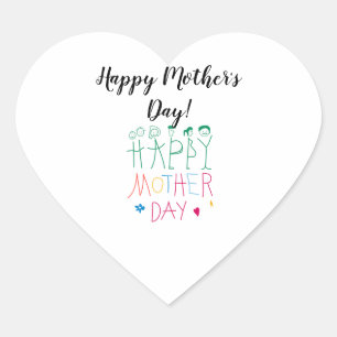 Mother heart sticker