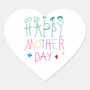 Mother heart sticker