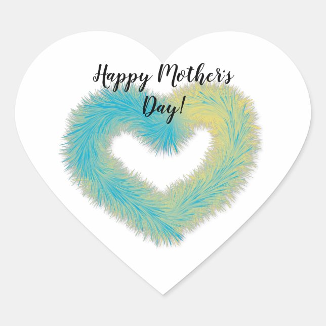 Mother   heart sticker (Front)