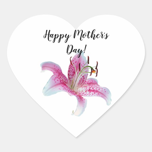 Mother   heart sticker (Front)