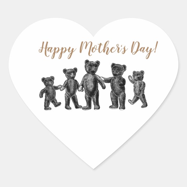 Mother   heart sticker (Front)
