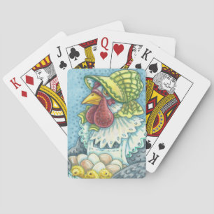 Mother Hen & Eggs CHICKEN PLAYING CARDS Poker