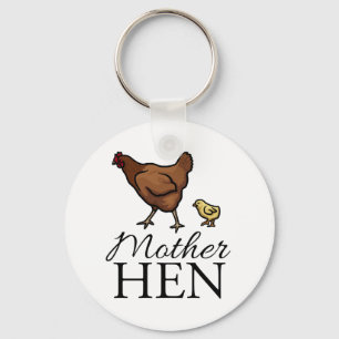 Mother Hen Key Ring