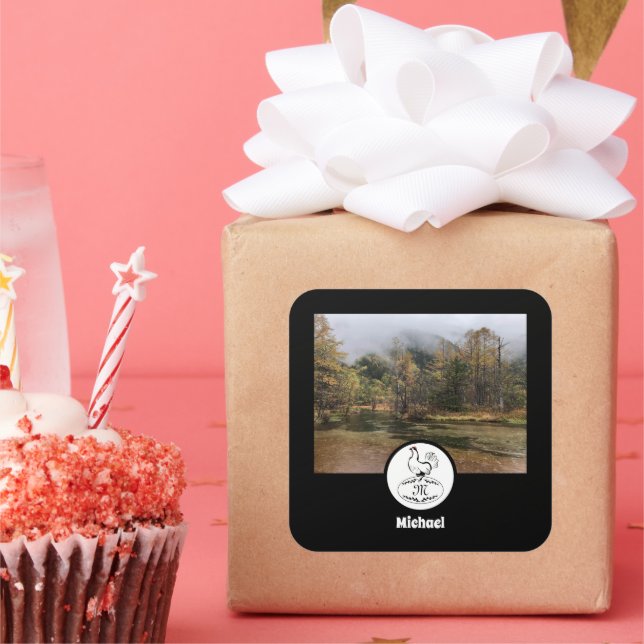 Mother Hen Nesting Name Tag Egg Photo (Party)