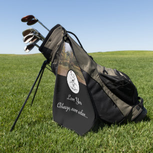 Mother Hen Nesting w Monogram Egg Photo Golf Towel
