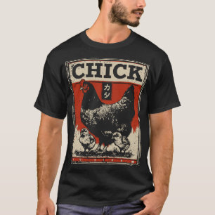 Mother Hen with Chicks Vintage – Farm Family T-Shirt